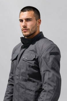 Preview: Ducati Scrambler Baja Stoffjacke Schwarz – Motorradbekleidung Scrambler, Ripstop, Protektoren